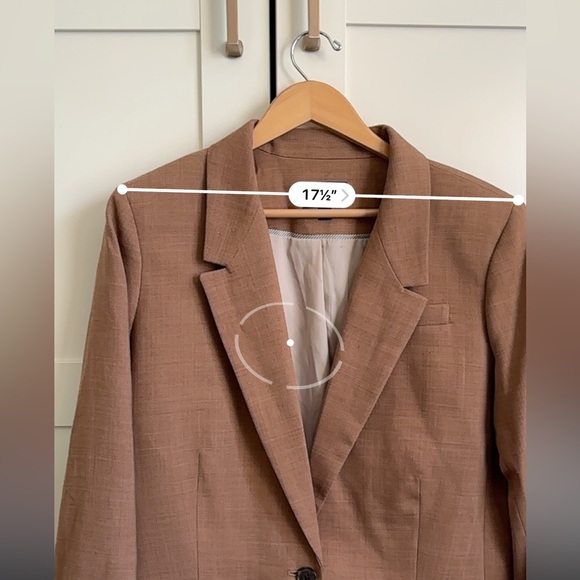 J Crew Willa Blazer Virgin Wool Blend Italian Fabric Size 16 Camel Classic - Picture 7 of 12